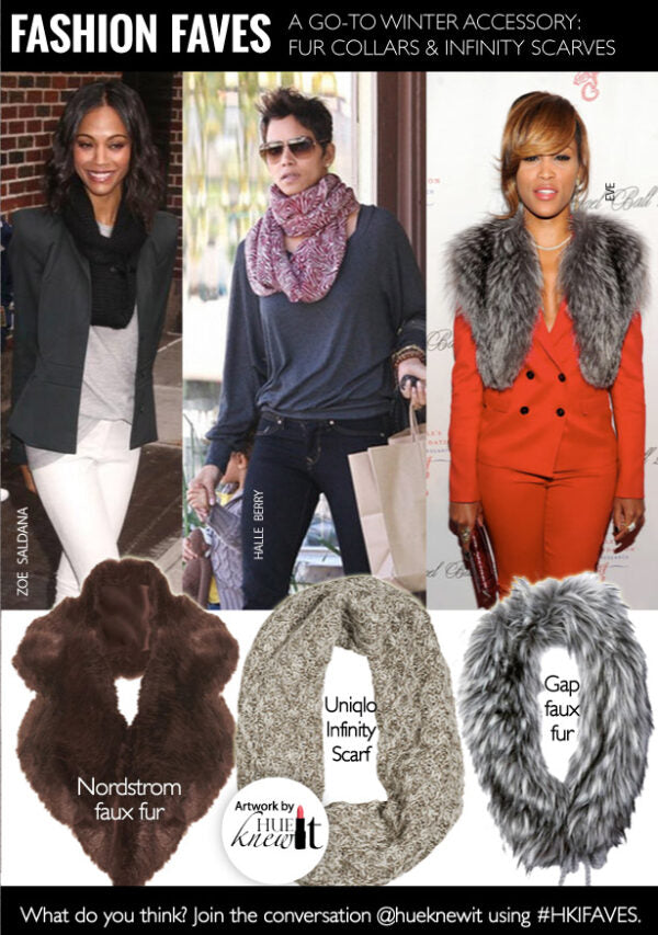 2 Winter Neckwear Styles: Fur Collars & Infinity Scarves