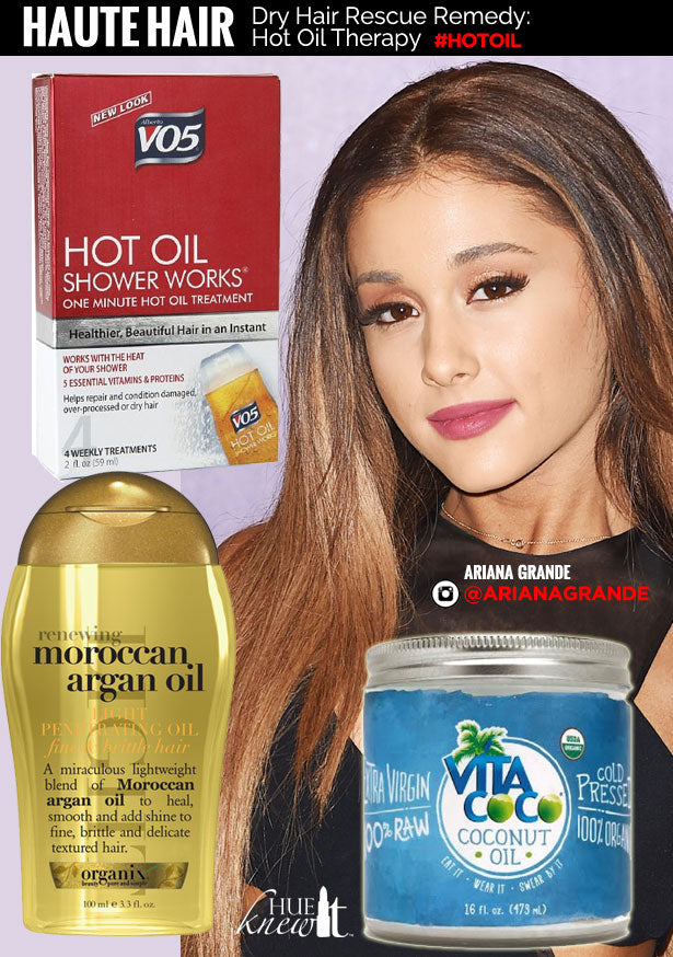 Dry Hair Rescue Remedies Inspired by Ariana Grande