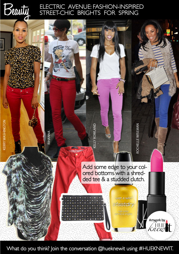 Wear The Street Chic Bright Colored Jeans Trend For Spring