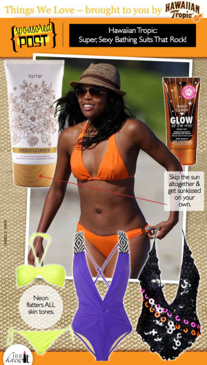 Look Sun-Kissed In Sexy Bathing Suits That Rock Sponsored by Hawaiian Tropic