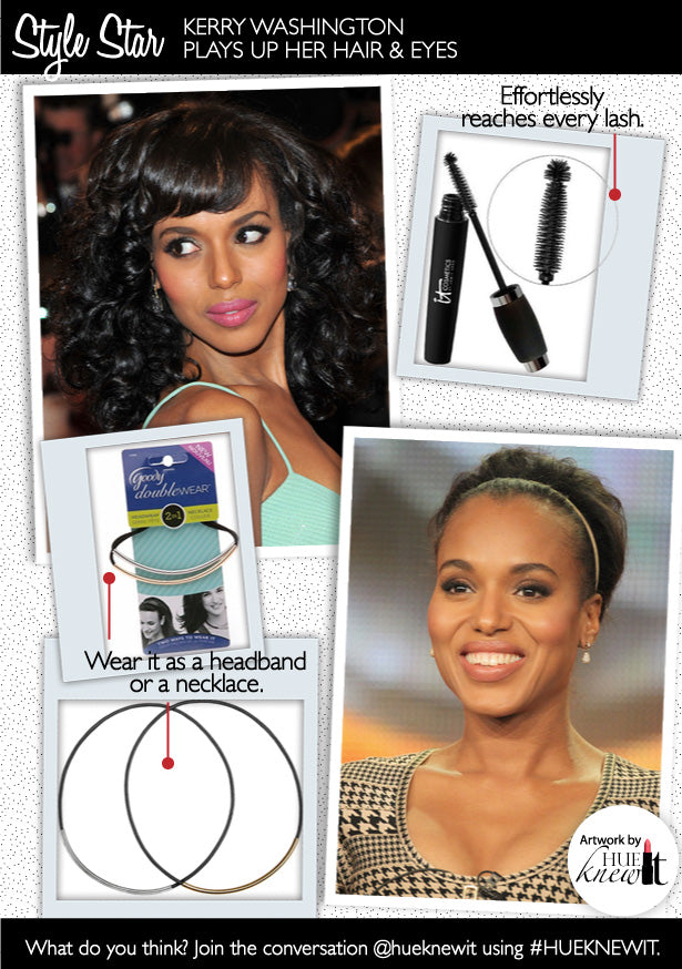 Accentuate Hair and Makeup Like Kerry Washington