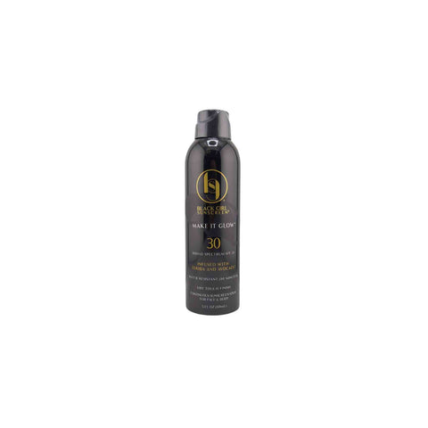 Black Girl Sunscreen - Make it Glow Face & Body Moisturizing Sunscreen Spray SPF 30
